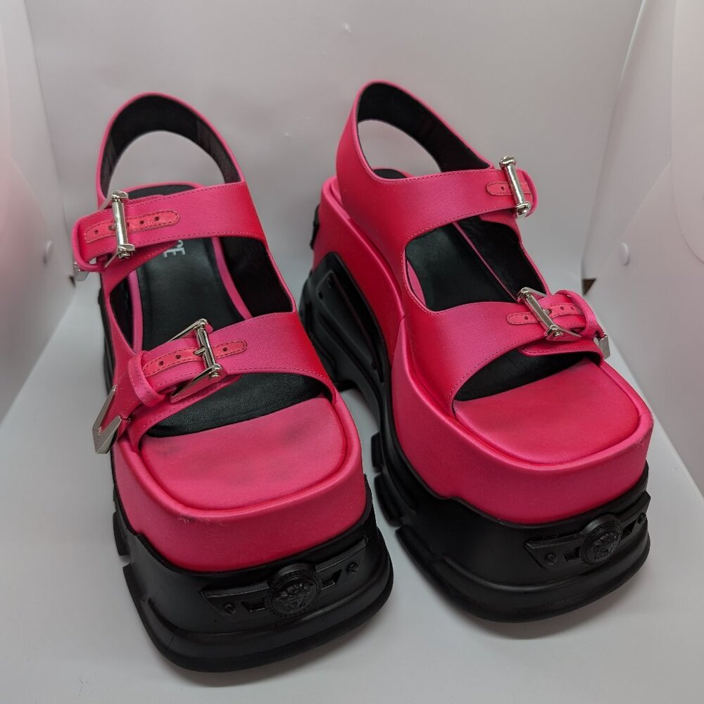 Versace hot pink platform sandals EU 37.5